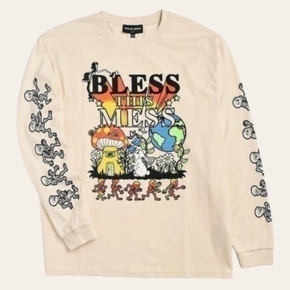 NGOrder Bless This Mess Cream Long Sleeve T-Shirt